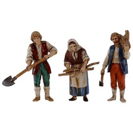 Set of 3 statues 10 cm Landi Moranduzzo