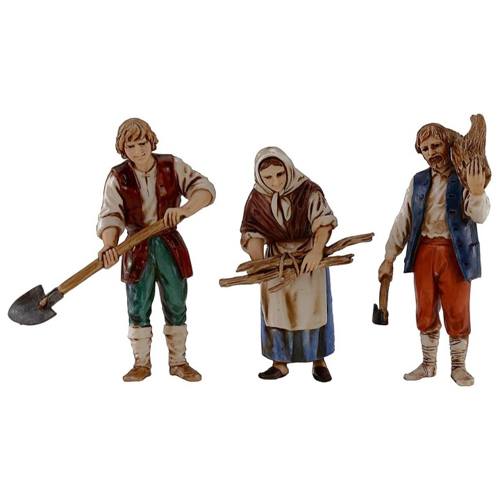 Conjunto de 3 estatuas de 10 cm Landi Moranduzzo