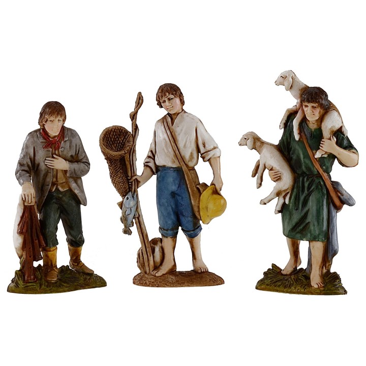 Conjunto de 3 estatuas 10 cm Landi Moranduzzo