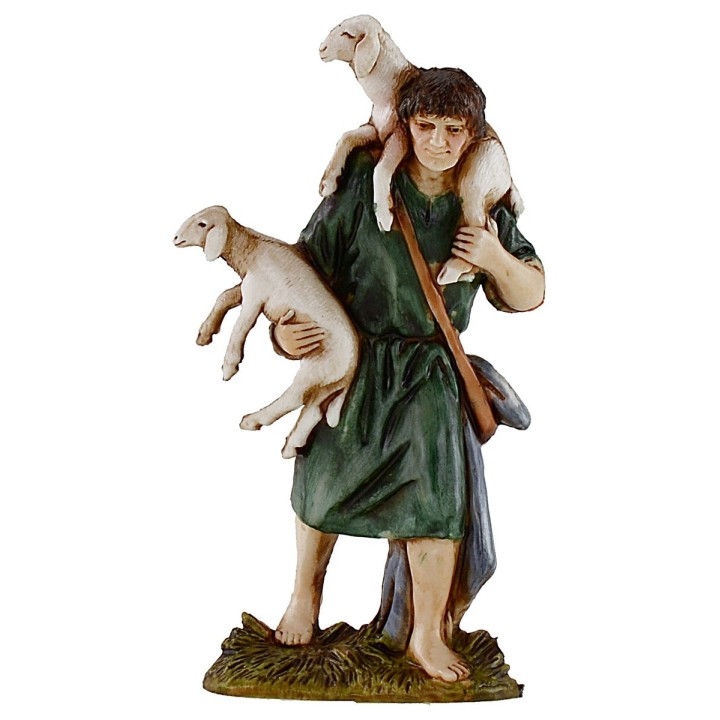 Good Shepherd with sheep 10 cm Landi Moranduzzo