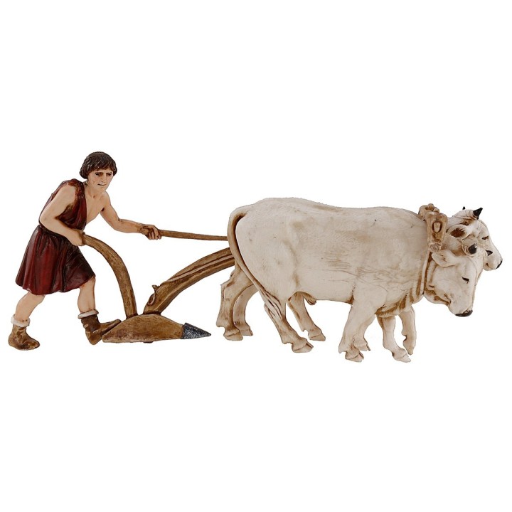 Campesino con arado serie 10 cm Landi Moranduzzo