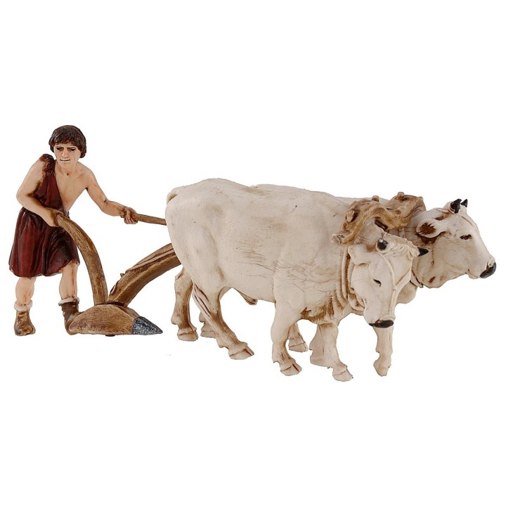 Campesino con arado serie 10 cm Landi Moranduzzo
