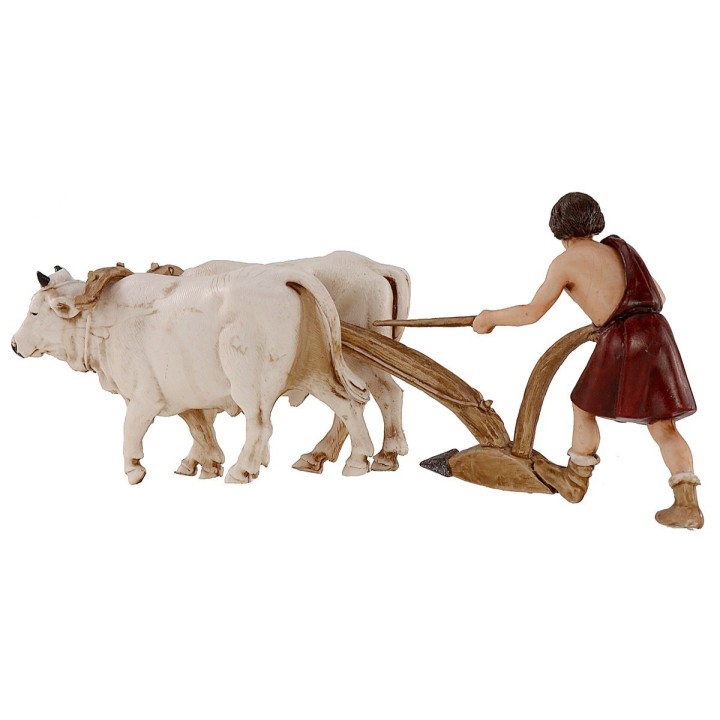 Campesino con arado serie 10 cm Landi Moranduzzo