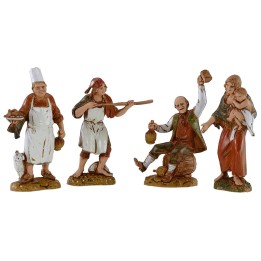 Conjunto de 4 estatuas de 10 cm Landi Moranduzzo