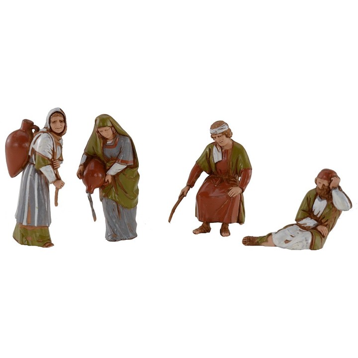 Set of 4 statues series 10 cm Landi Moranduzzo cost. 