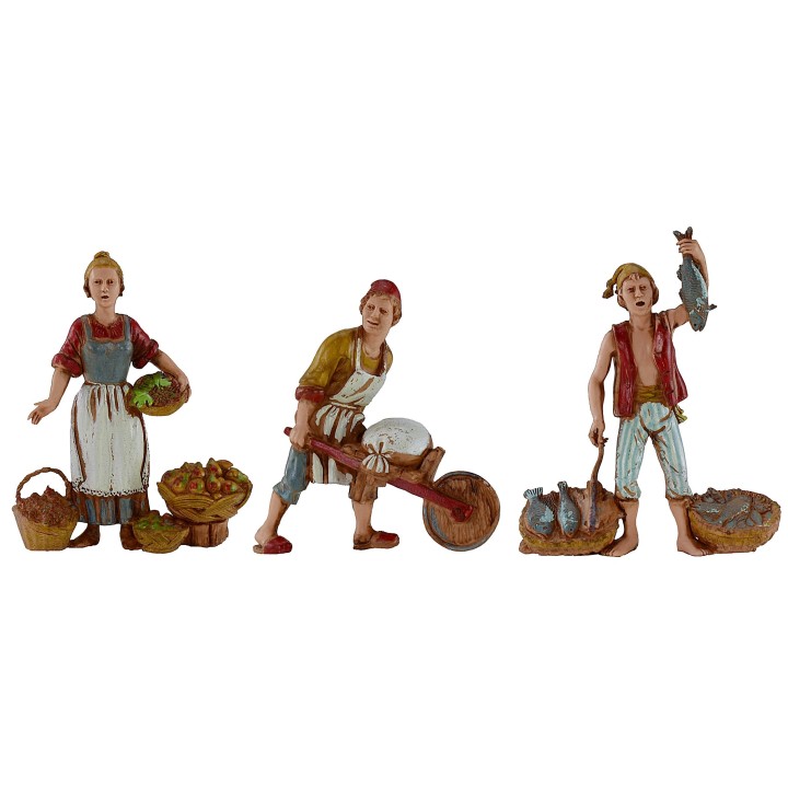 Set 3 mestieri 10 cm Landi Moranduzzo