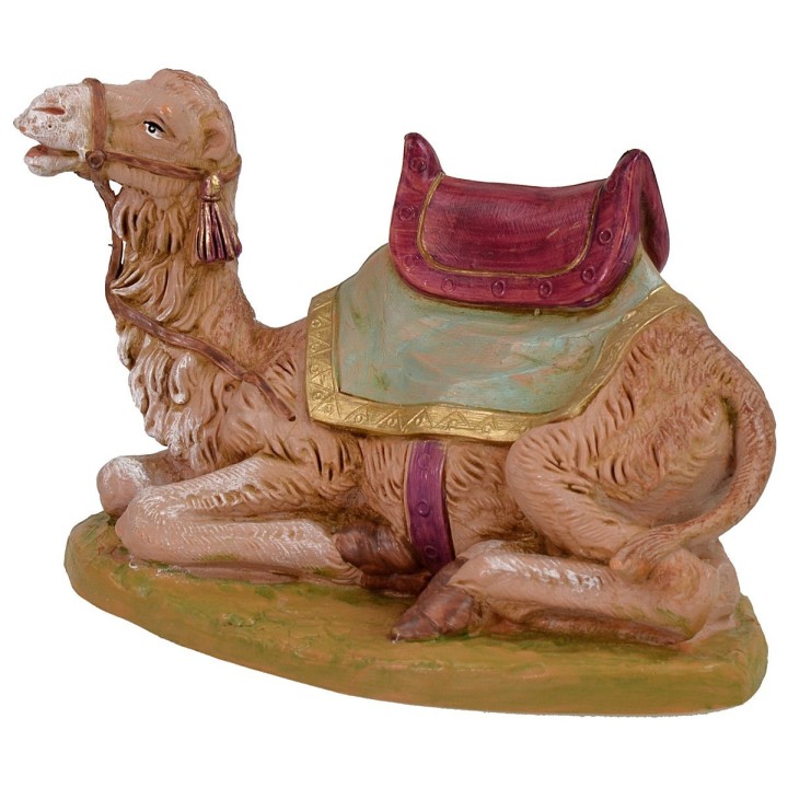 Camello sentado con silla serie 19 cm Fontanini
