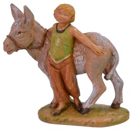 Child with donkey 12 cm Fontanini series