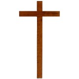 Cruz de madera cm 13x25 h