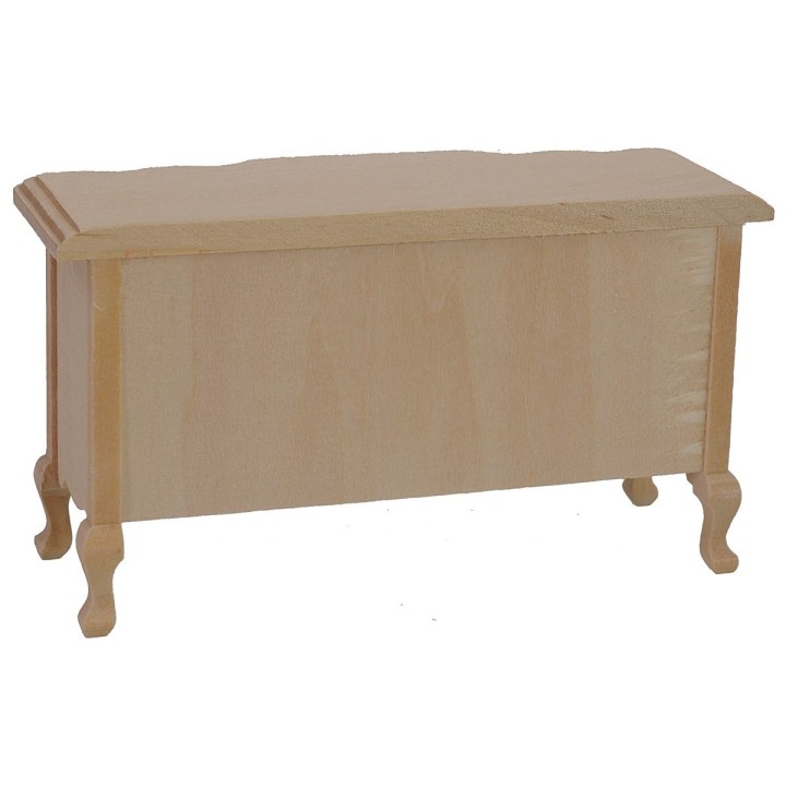 Aparador de madera clara de 12x4,4x6,7 cm h