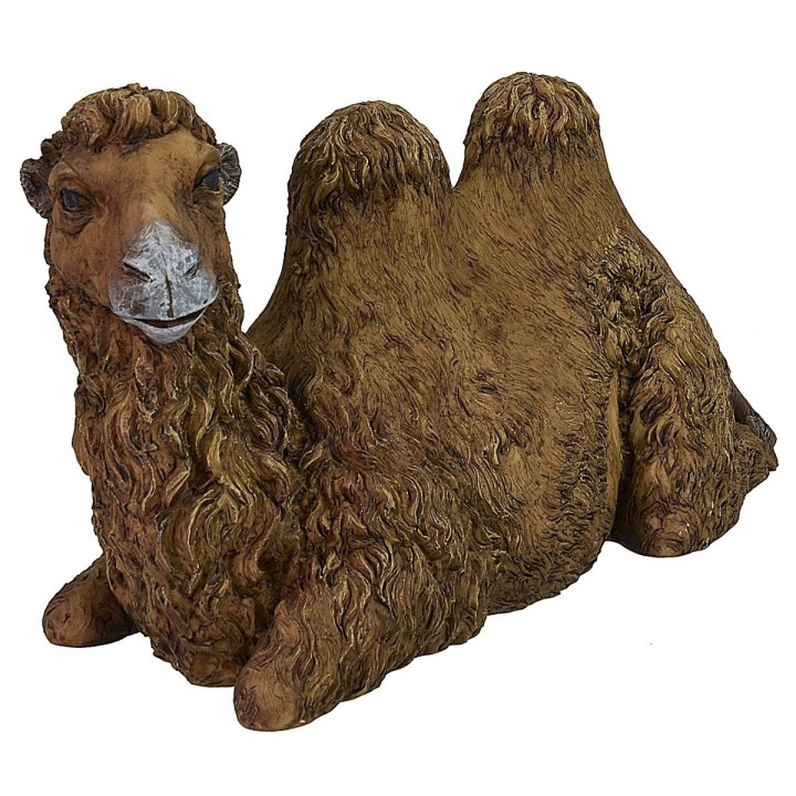 Resin camel sitting with turned head series 30 cm Pigini