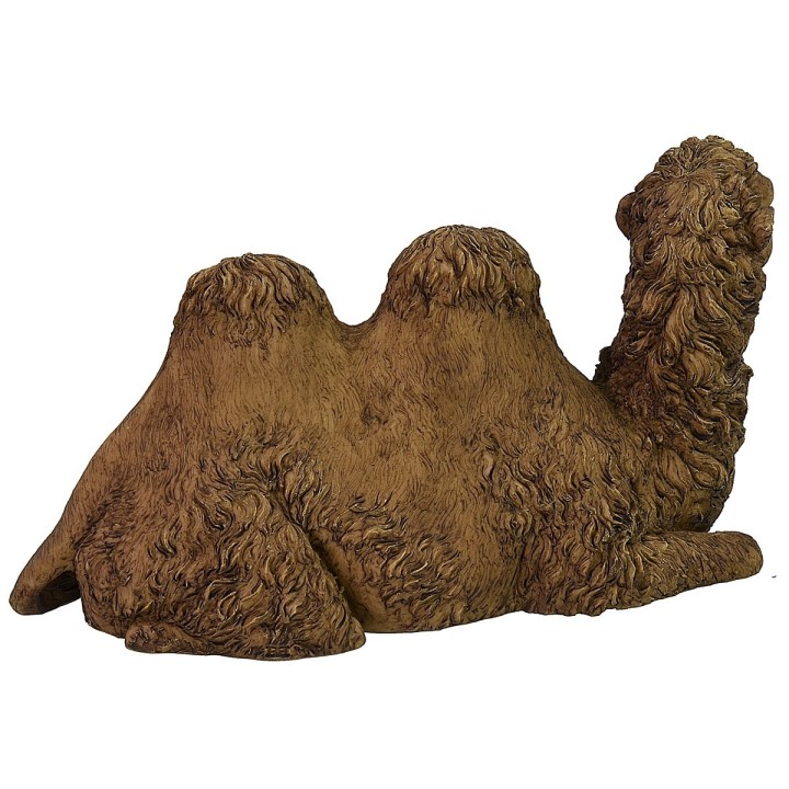 Camello sentado con cabeza girada en resina serie 30 cm Pigini