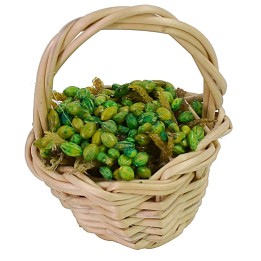 Wicker basket with olives cm ø 2,5x3 h