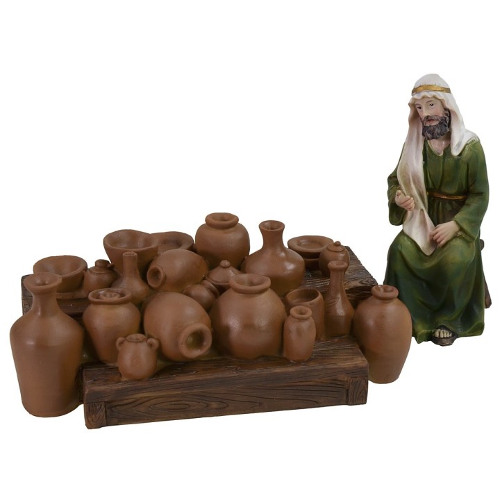 Arab trader of 12 cm series amphorae