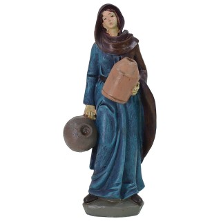 Mujer con ánforas en resina 20 cm