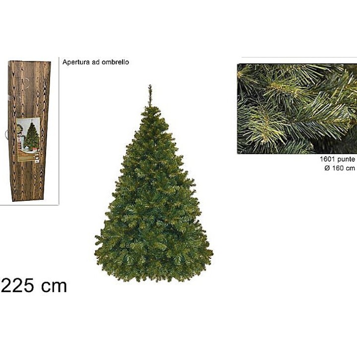 Albero di Natale Paris a 1601 punte cm 225h