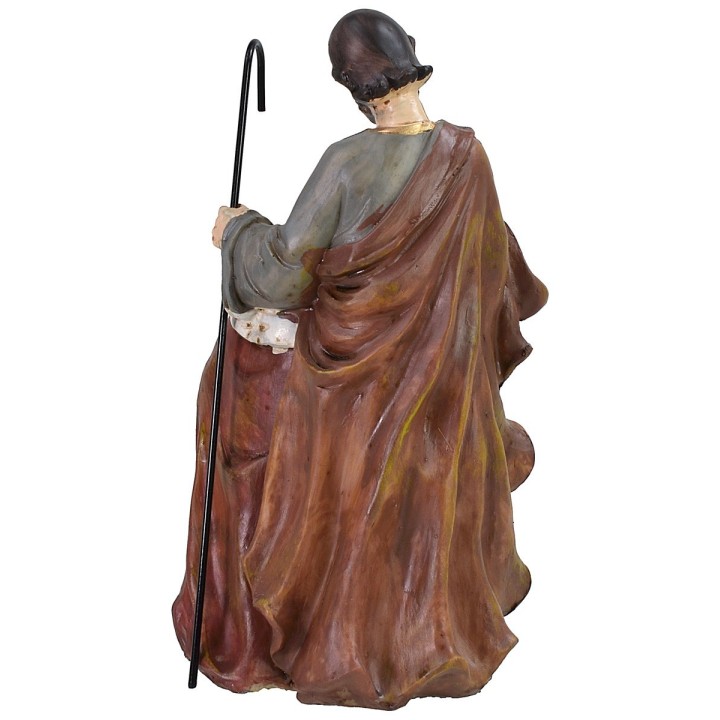 Monobloc nativity in resin with functioning led lantern