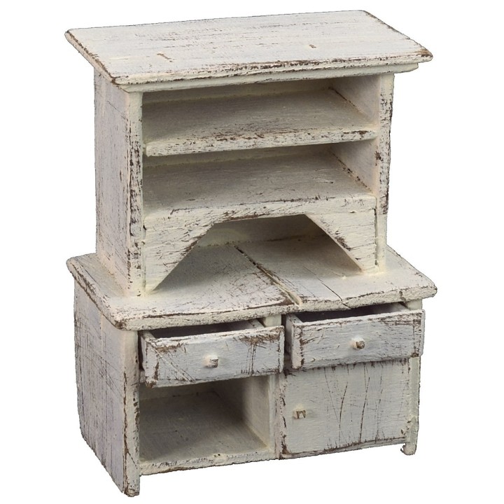 White sideboard with drawers cm 8,5x5x10,5 h