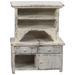 Aparador blanco con cajones de 8,5x5x10,5 cm h