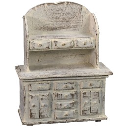 Sideboard in white wood cm 9x5x11 h