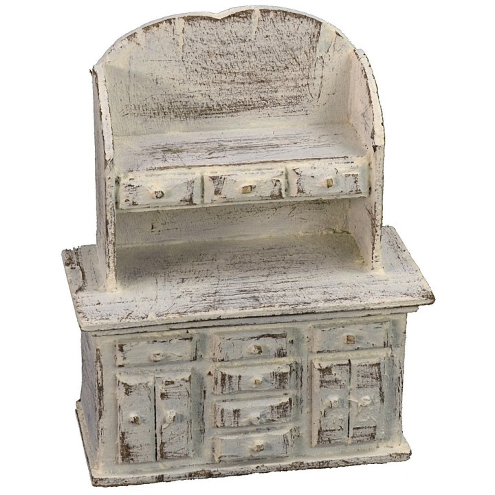 Aparador de madera blanca cm 9x5x11 h