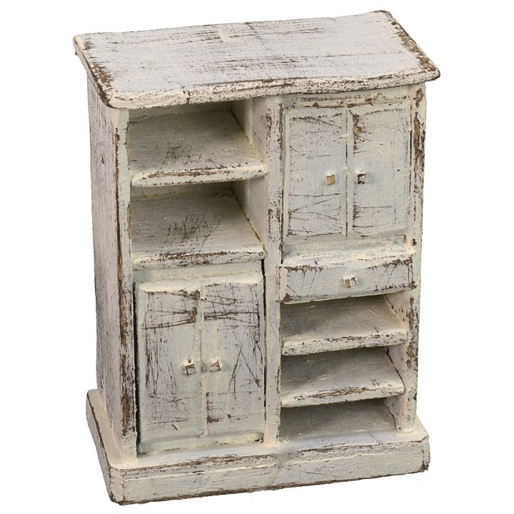 Mueble de cocina en madera blanca cm 8,5x5x11 h