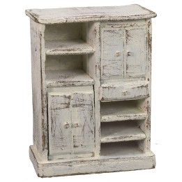 Kitchen cabinet in white wood cm 8,5x5x11 h