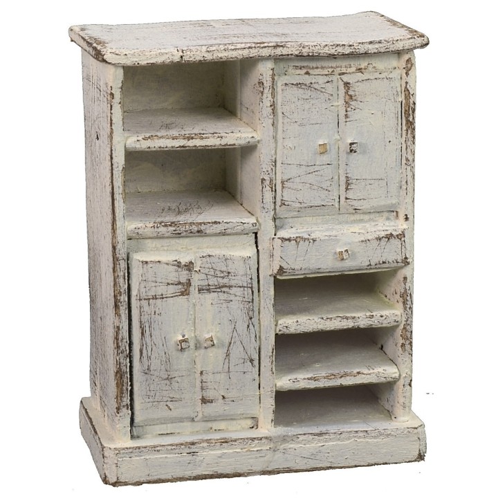 Kitchen cabinet in white wood cm 8,5x5x11 h