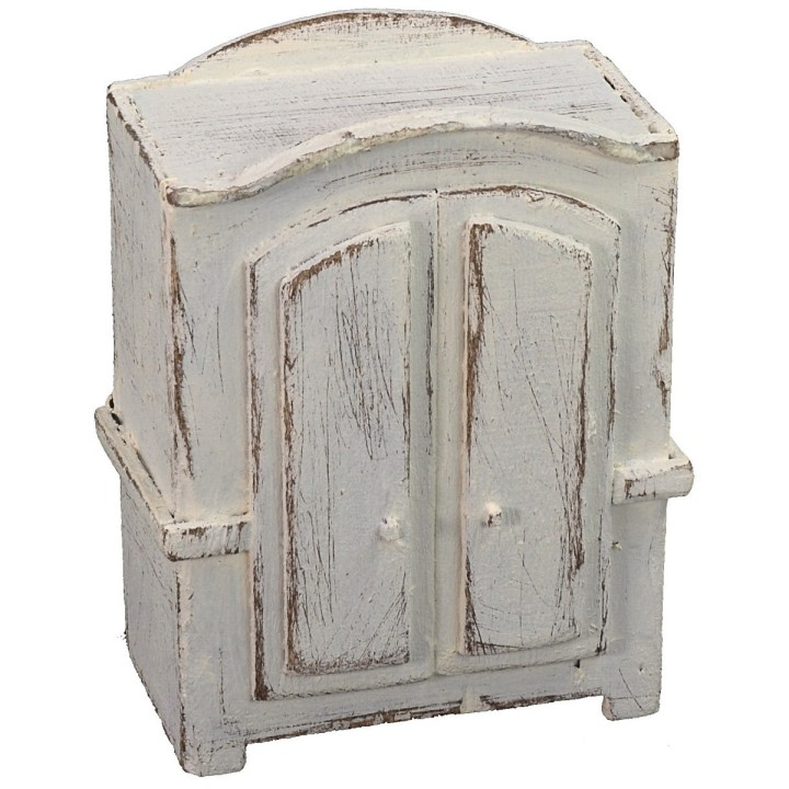 Armario blanco de madera cm 8x4,5x11 h