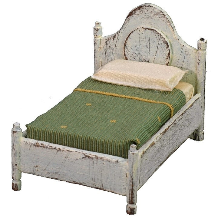 Single bed in white wood cm 7x11x8 h