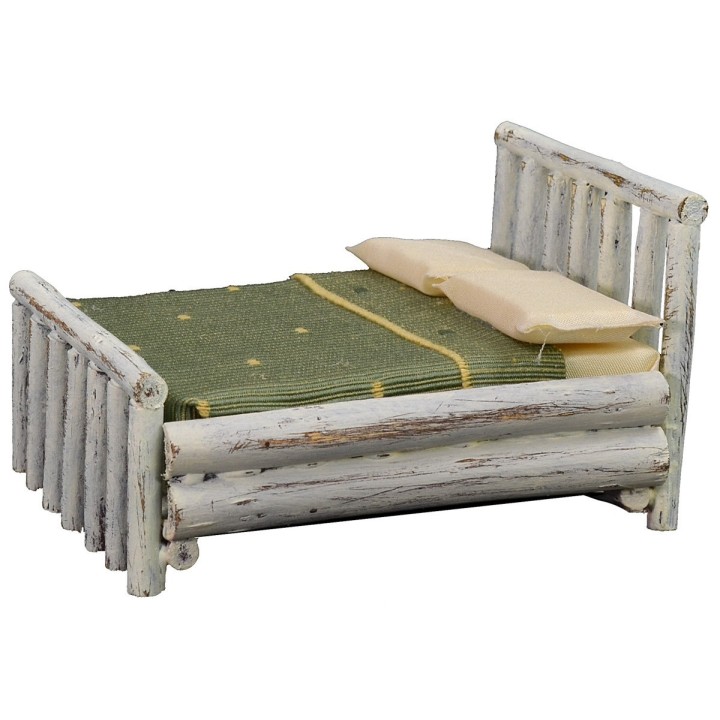 White double bed cm 10,5x11x7 h