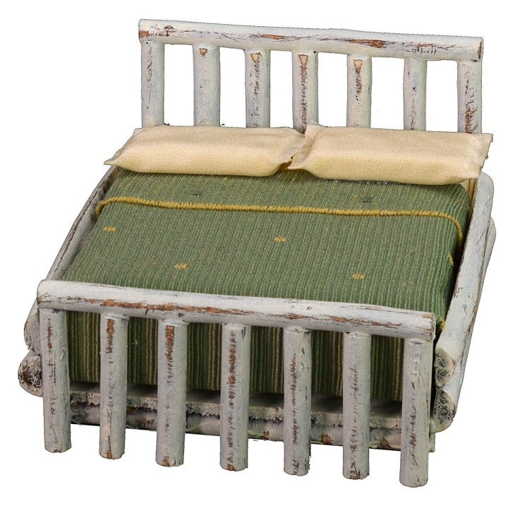 White double bed cm 10,5x11x7 h