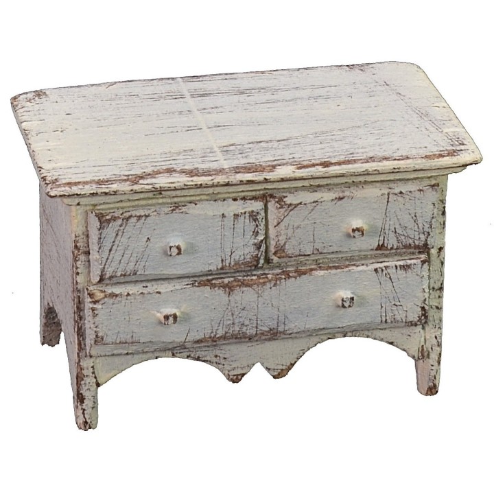 White chest of drawers cm 8x4,5x5 h