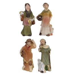 Set 4 personaggi 3,5 cm in resina