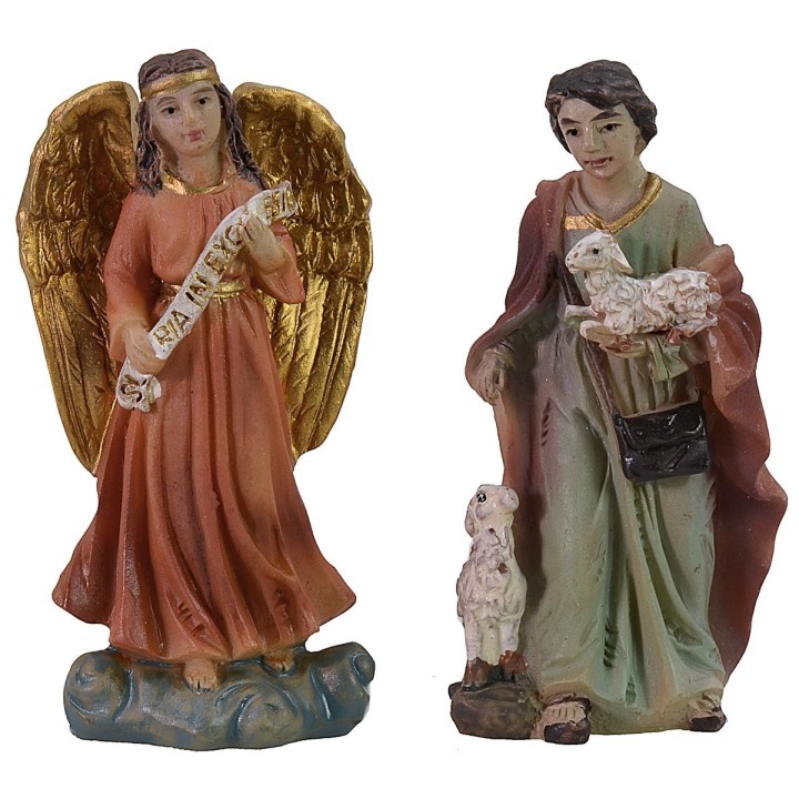 Nativity 5 cm in resin with 11 subjects