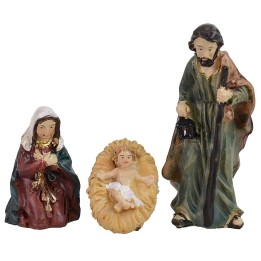 Nativity 3 subjects 5 cm in resin