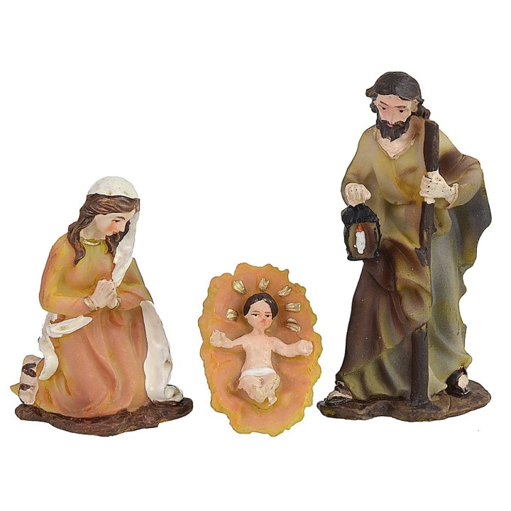 Natividad 5 figuras serie 8 cm en resina