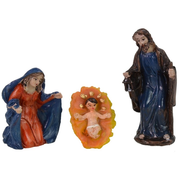 Nativity 5 subjects series 8 cm in resin
