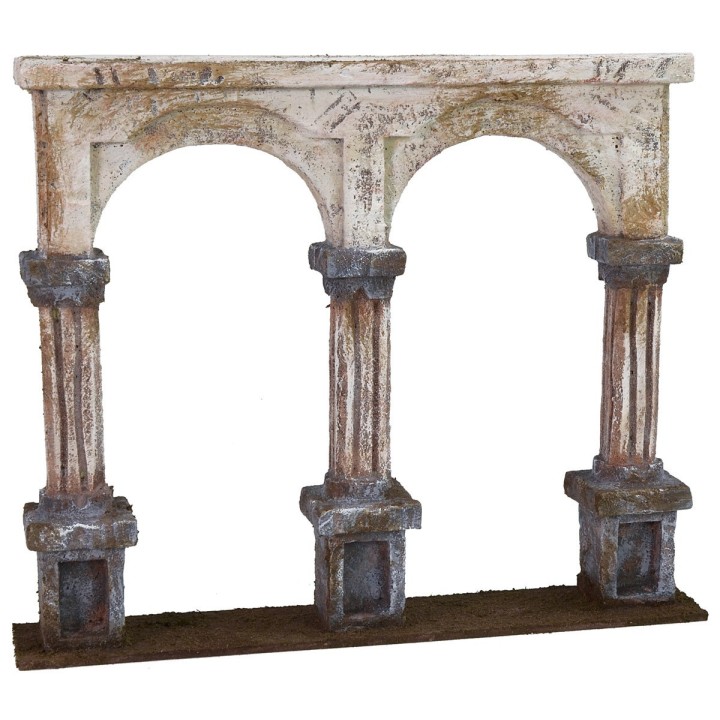 Fachada con columnas cm 27x5x22,5 h