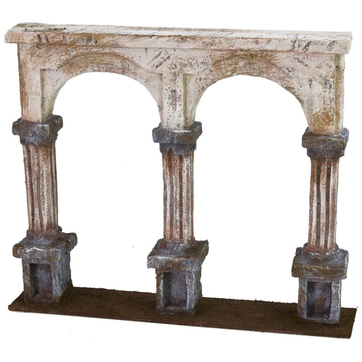 Façade with columns cm 27x5x22,5 h