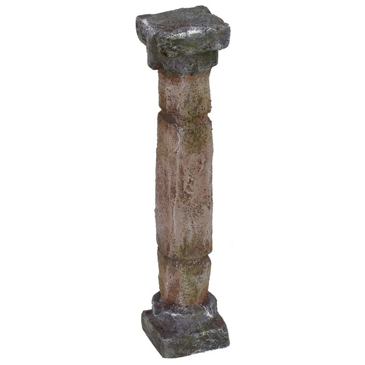 Doric column with two inlays cm 3x3x15 h