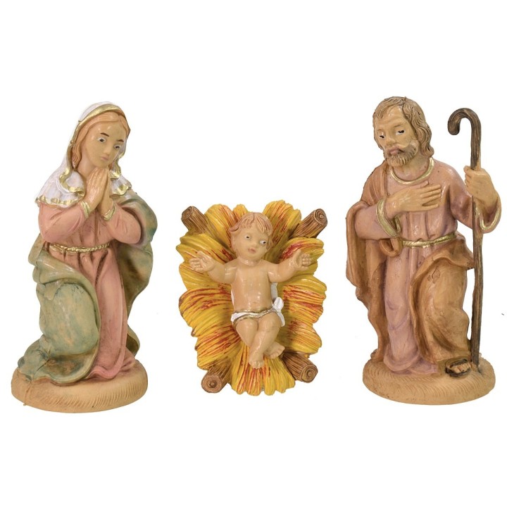 Natividad 3 piezas serie lux 12 cm en pvc
