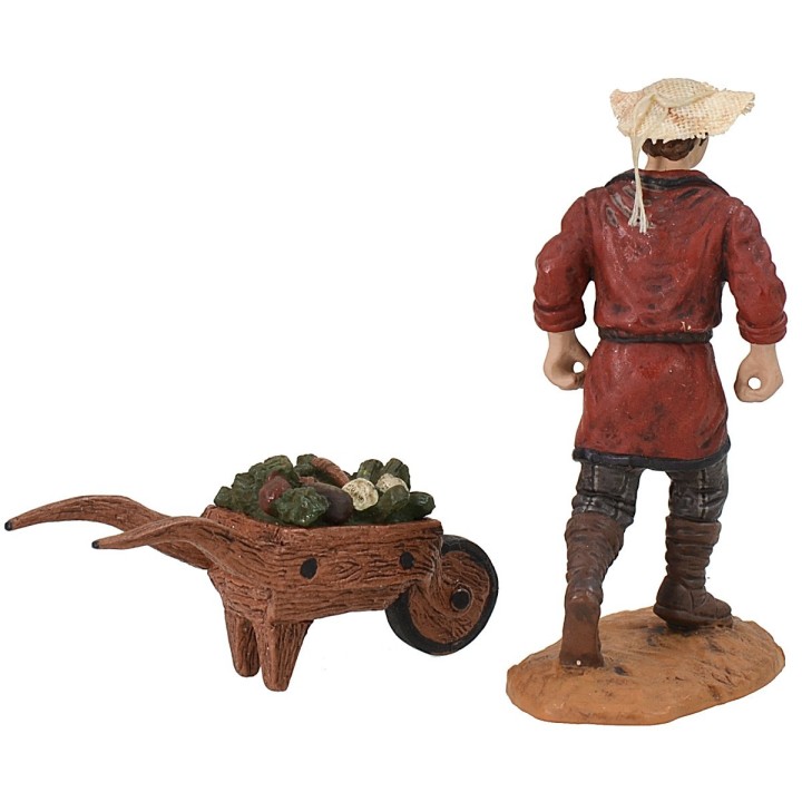 Hombre con carretilla de verduras cm 10 Oliver
