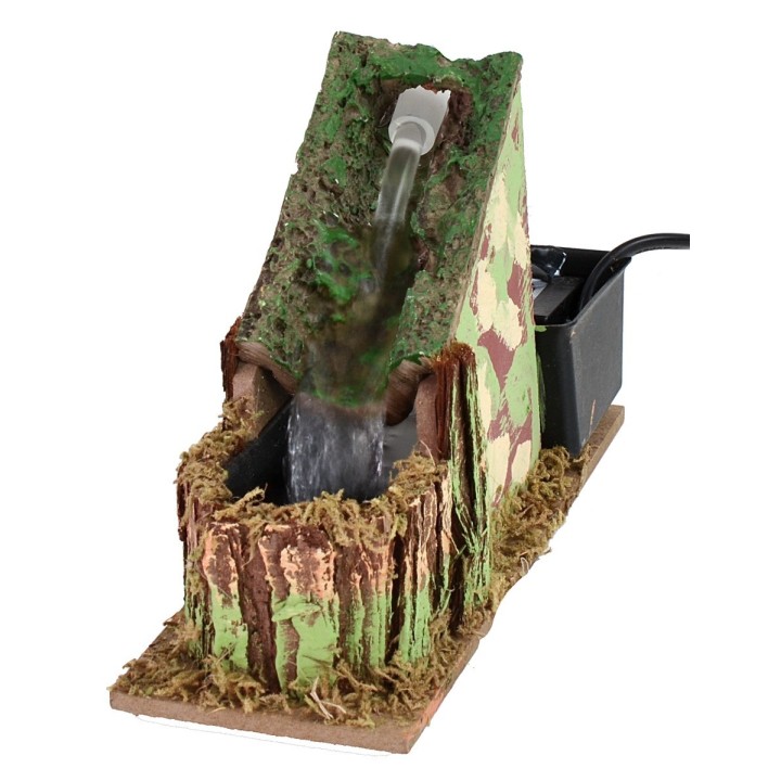 Cascada funcional para belén de 18X6X11 cm