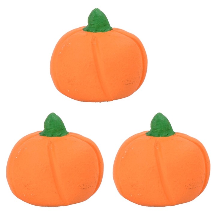Set tre zucche in resina 2 cm