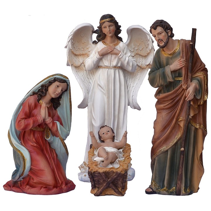 Set of 11 characters with Nativity in resin 60 cm