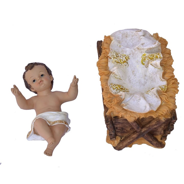 Set 11 personaggi con Natività in resina 60 cm