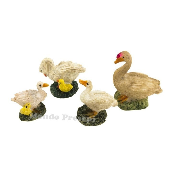 Set 4 oche in resina per presepe