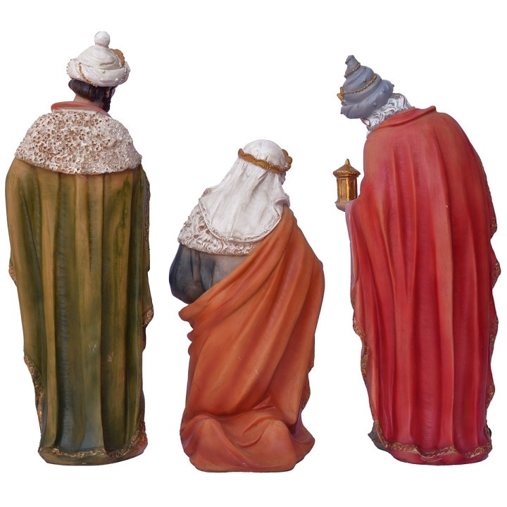 Conjunto de 11 estatuas con Natividad de 40 cm en resina