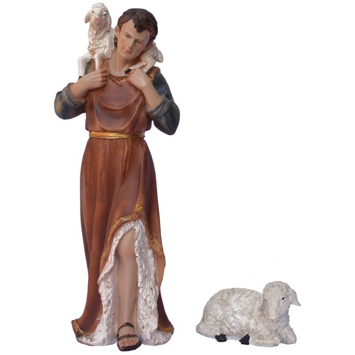 Conjunto de 11 estatuas con Natividad de 40 cm en resina
